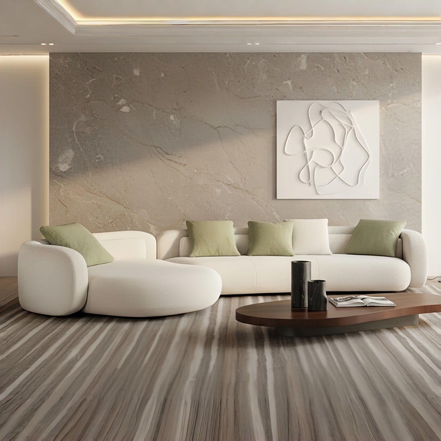 Aria Arc Cloud Cushion Corner L-Shape Sofa