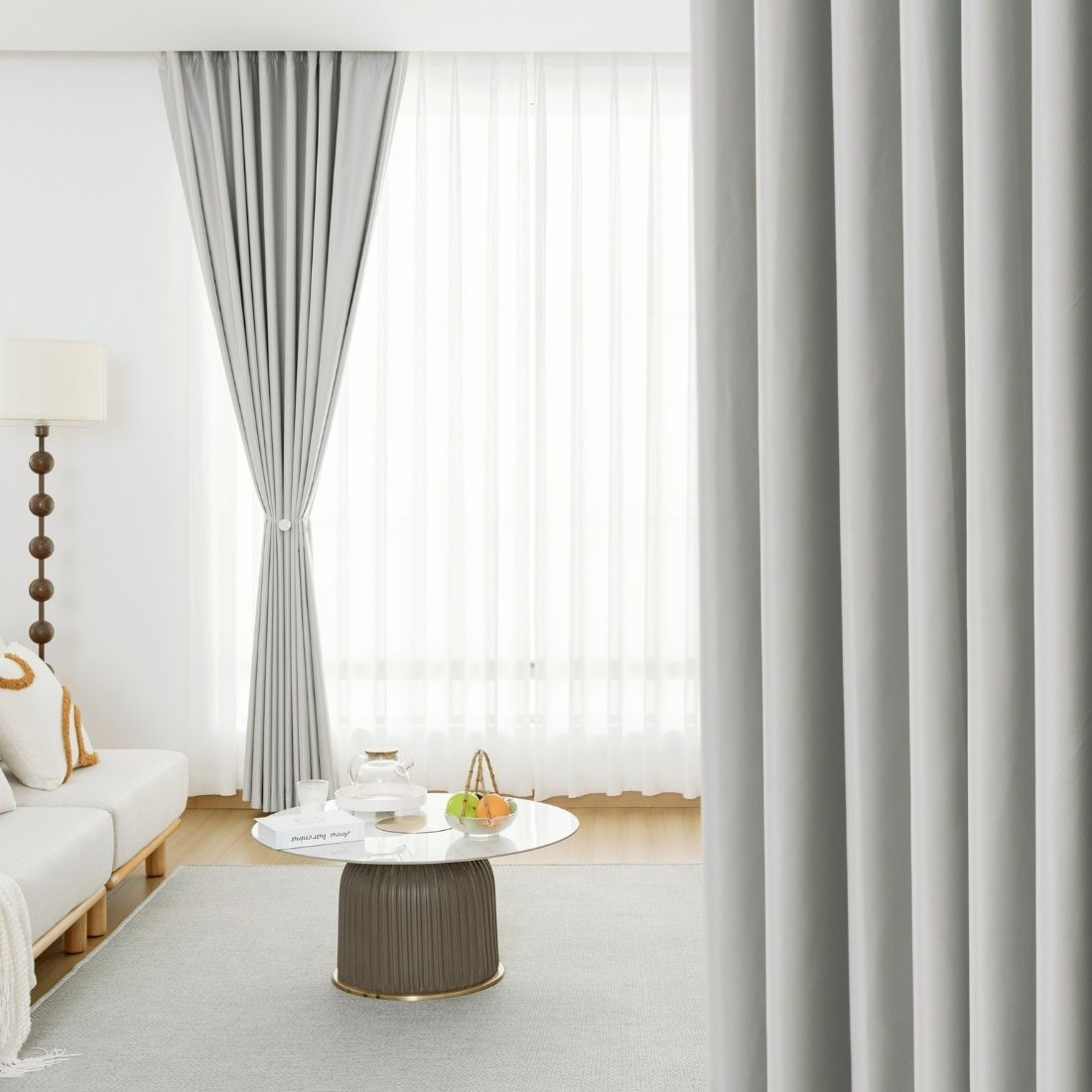 Somuch Living Gray 100% Blackout Curtains Thermal Insulated 3 Styles Bengaluru