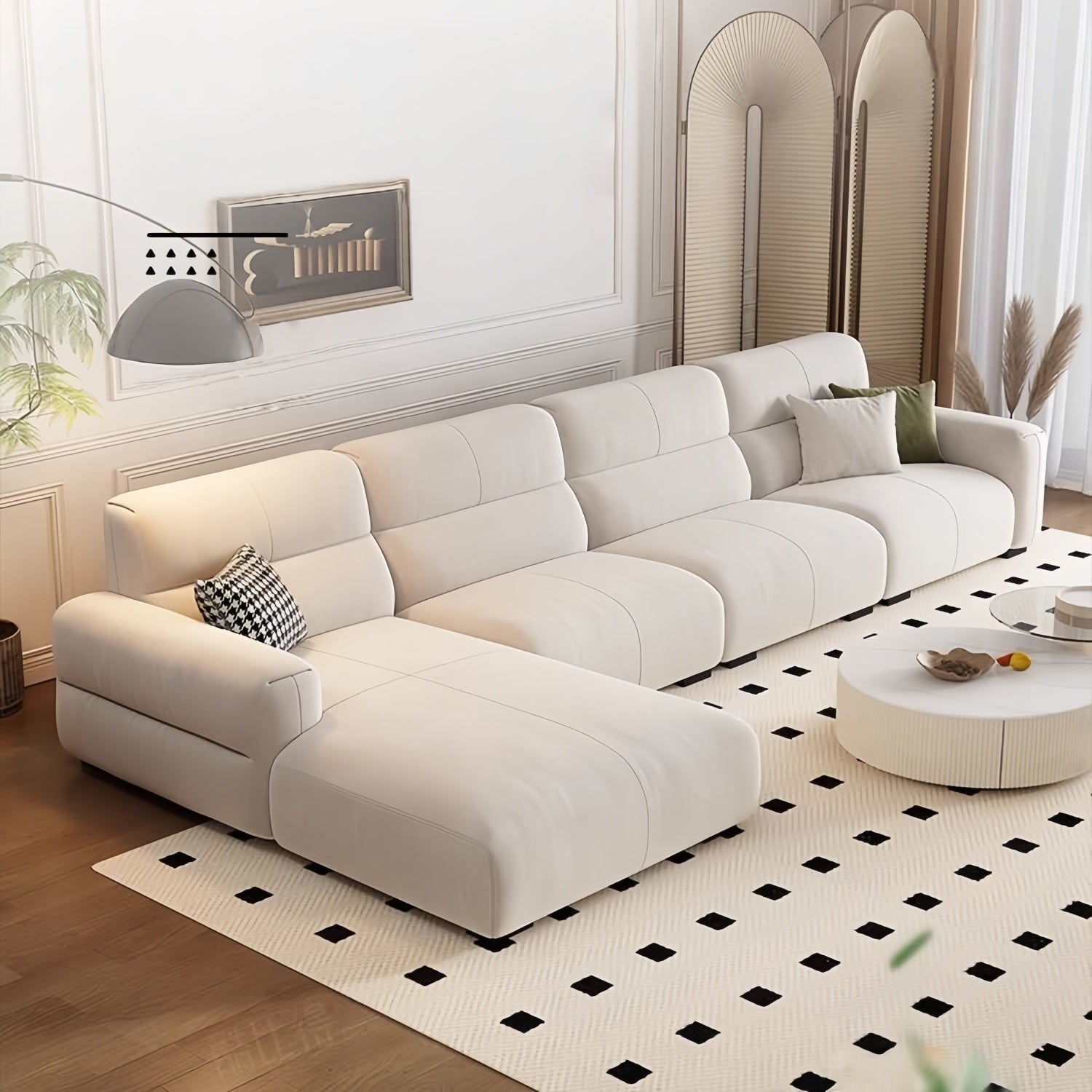 Capri Lounge Cloud Flexible L-Shape Sofa for Living Room