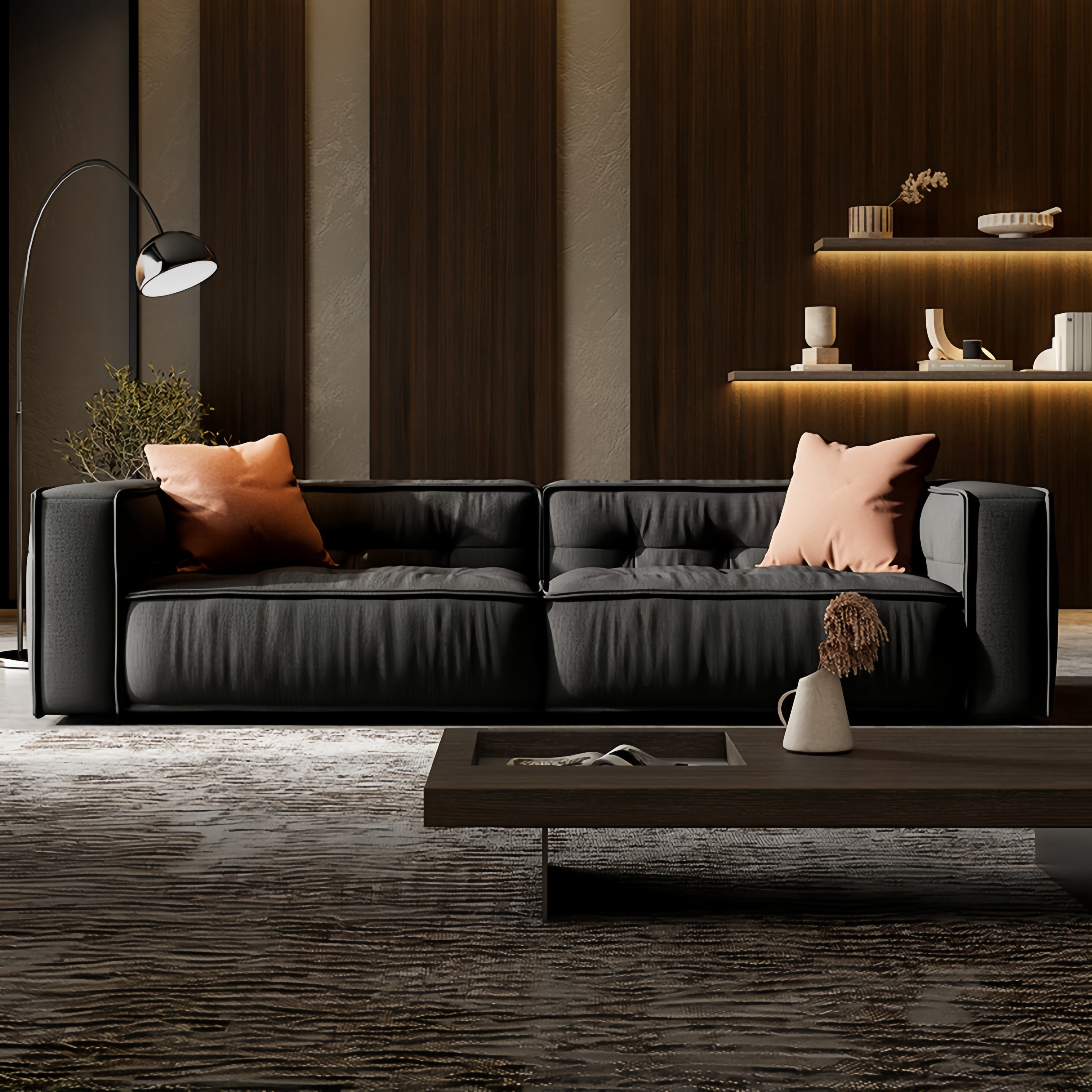 Toast-Shaped Fleece Chair for Living Room