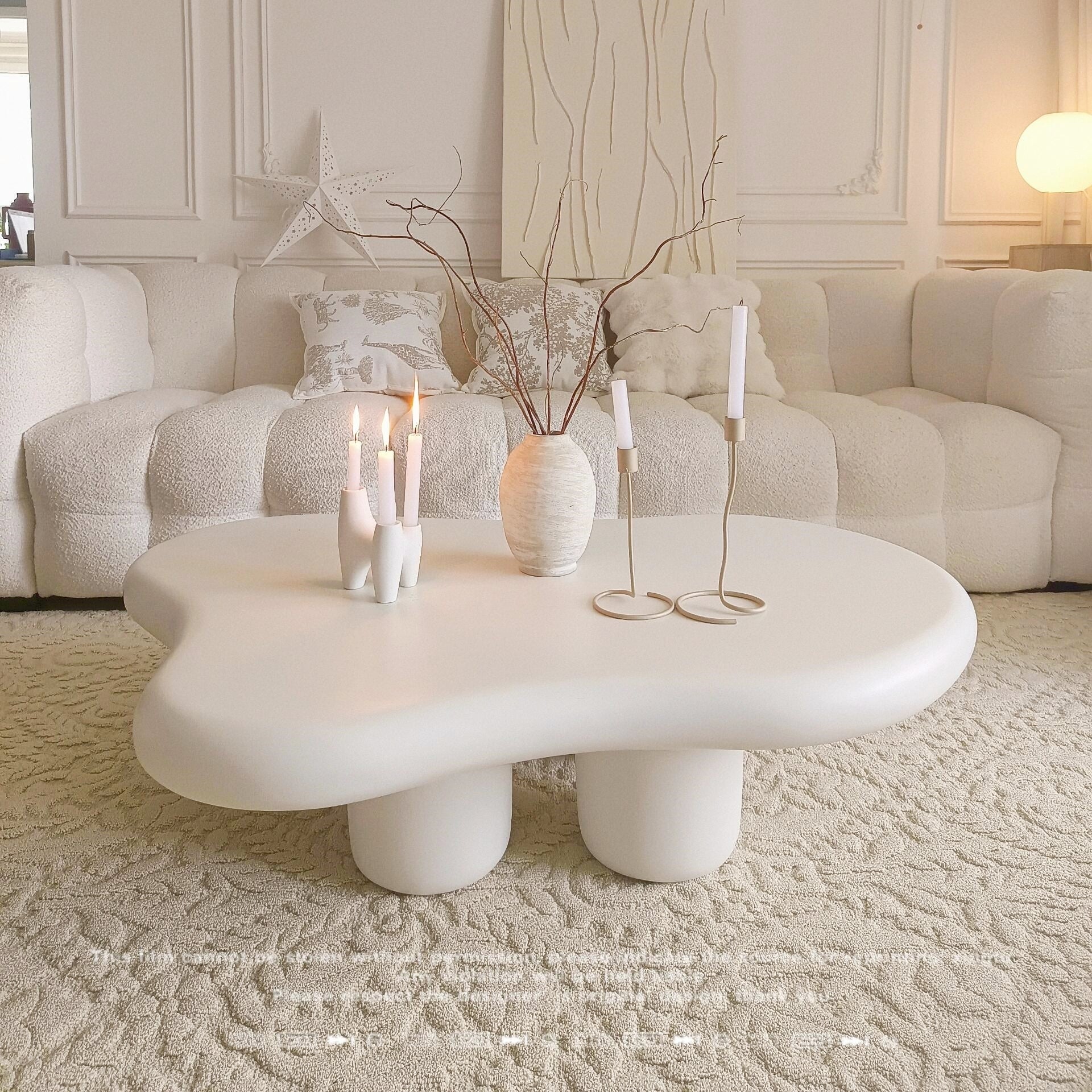 Cloud Marble Modern Coffee Table