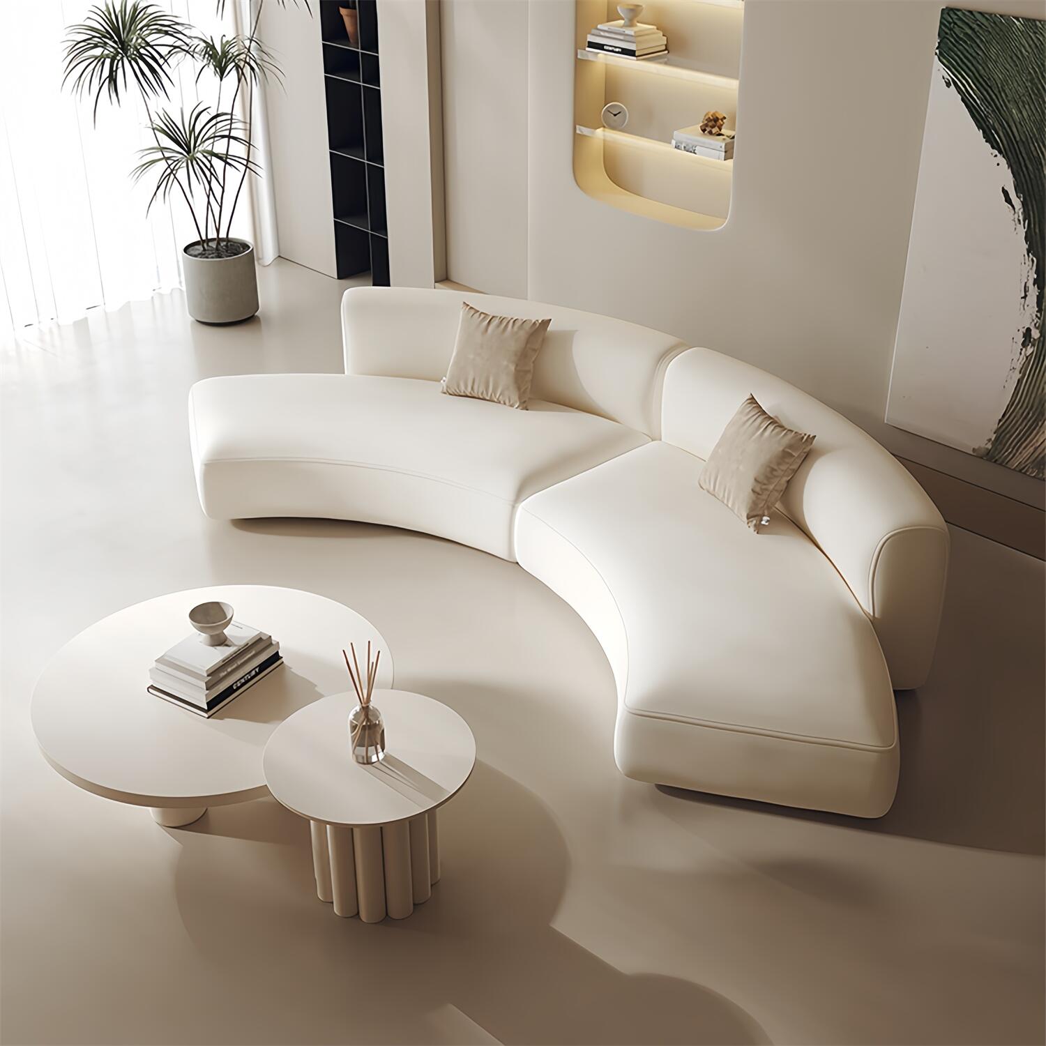 Cloud Modular Fleece Sofa Set for Living Room