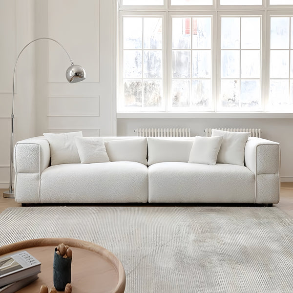 Fleece Modern Three Seater Sofa for Living Room