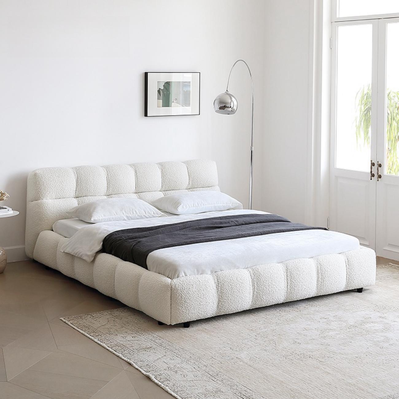 Sherpa Storage Bed Quilted Cloud Headboard
