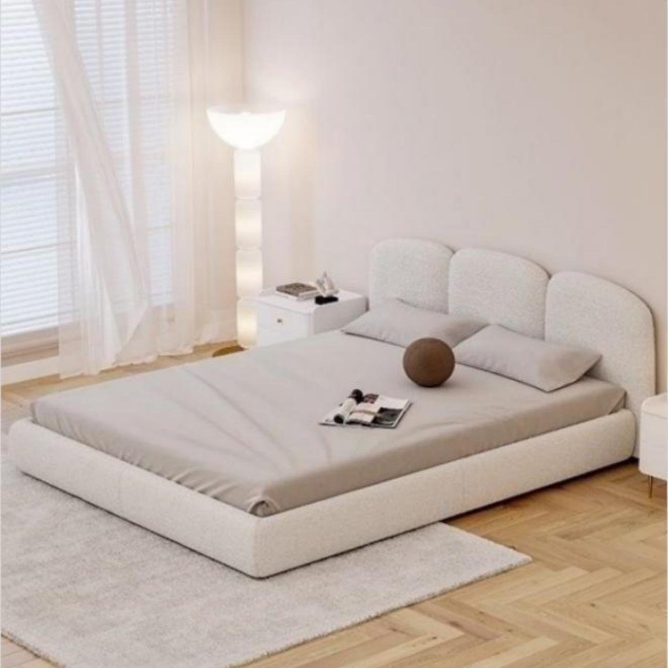 Storage Fleece Bed Frame King Size for Bedroom