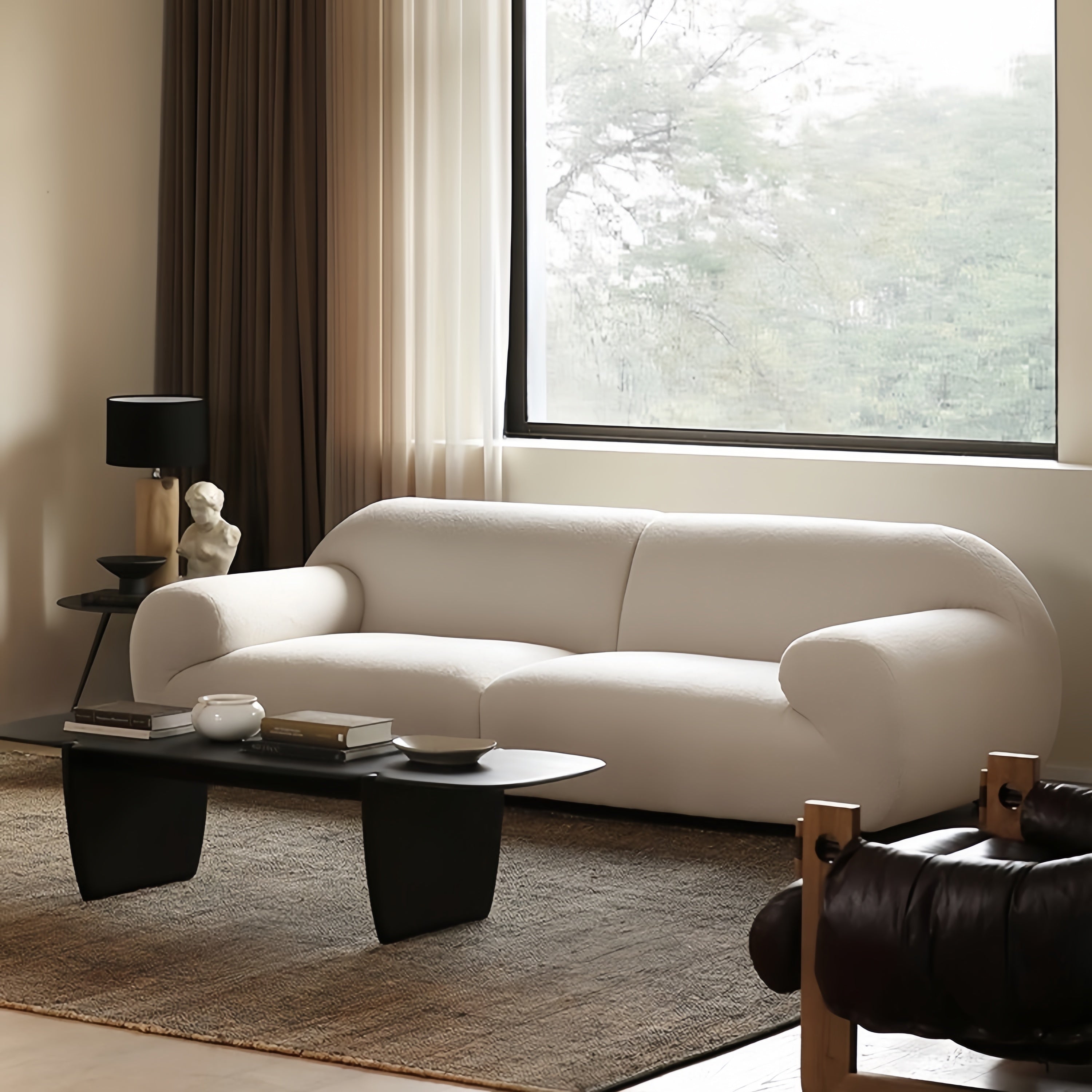 Cloud Fleece Double Seater Sofa for Living Room