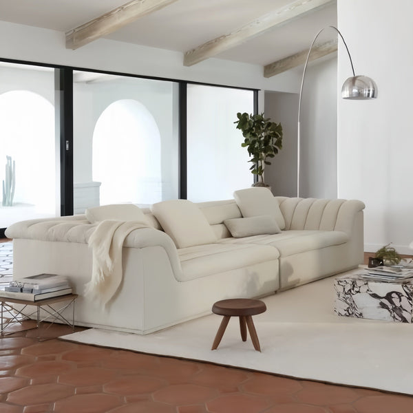 Cavil Cloud Fleece Modular Sofa For Living Room | Custom Made Direct from Manufacturer