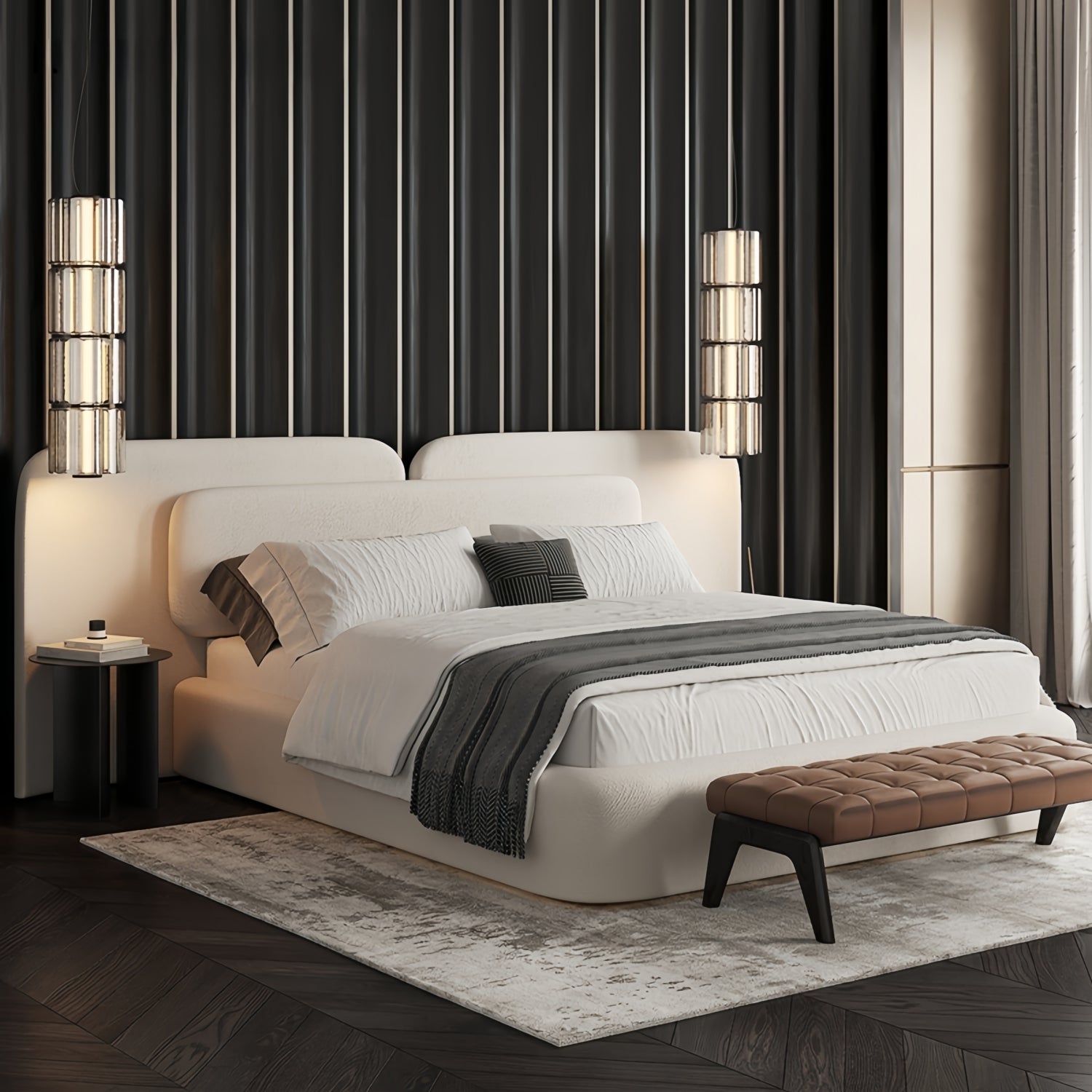 Velvet Bed Frame for Bedroom