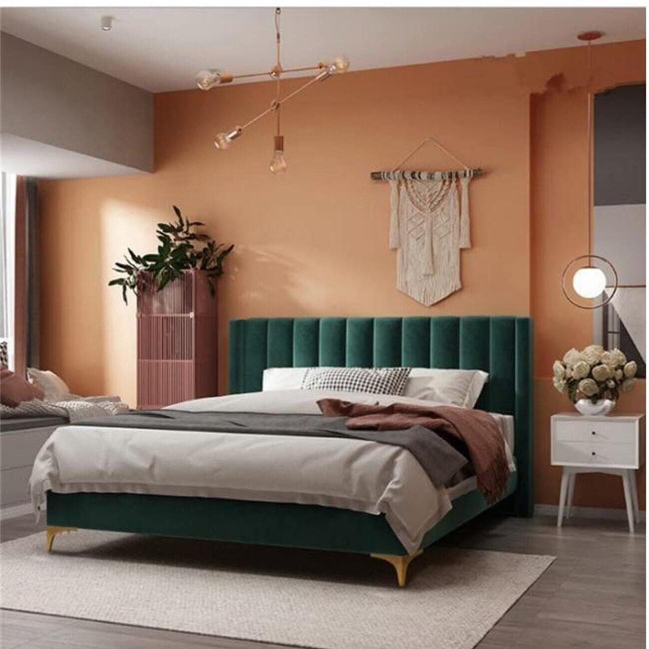 Sherpa Fleece Bed Frame with Storage Option for Bedroom