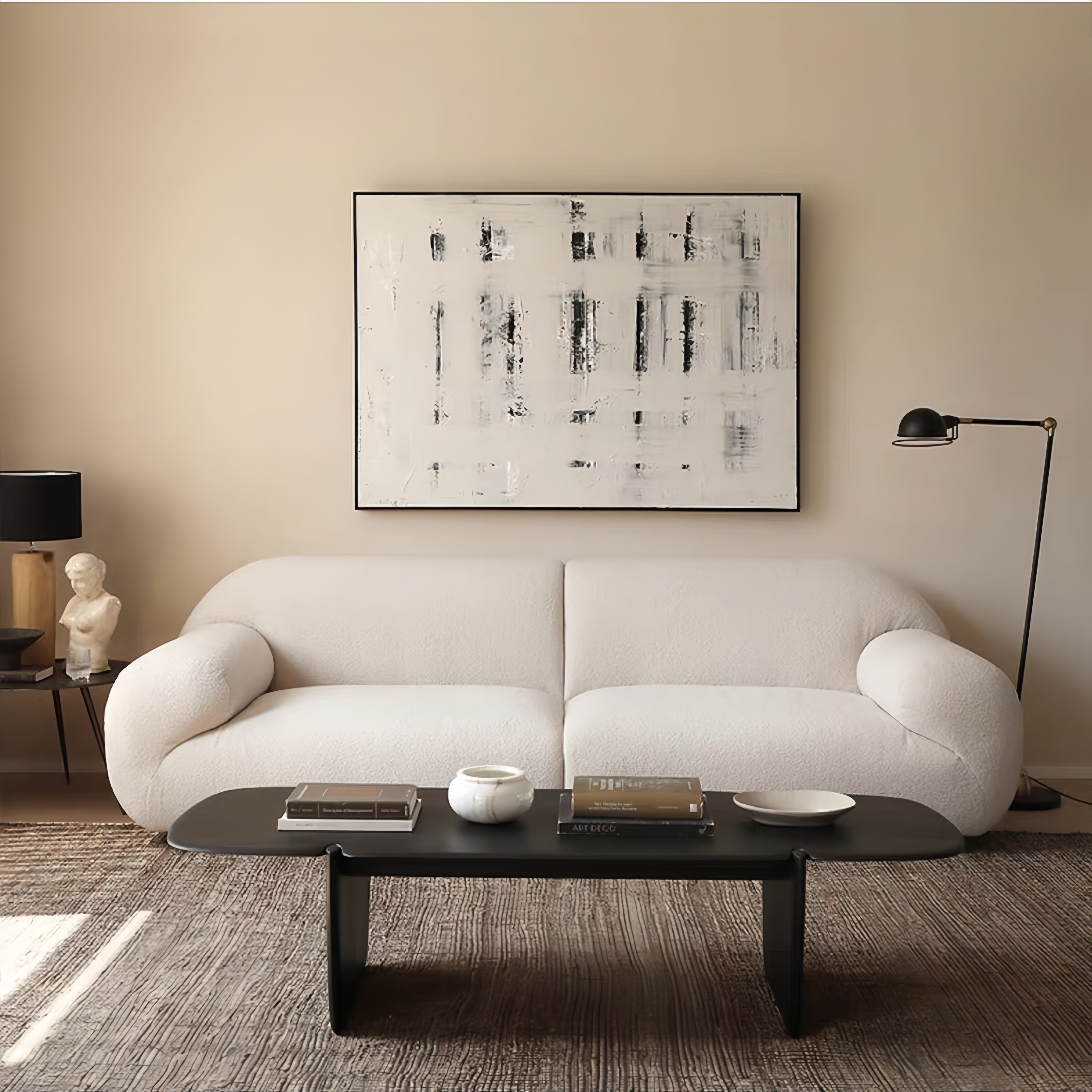 Cloud Fleece Double Seater Sofa for Living Room