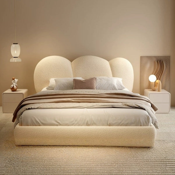 Fleece Sherpa Lamb Wool Bed Frame for Bedroom