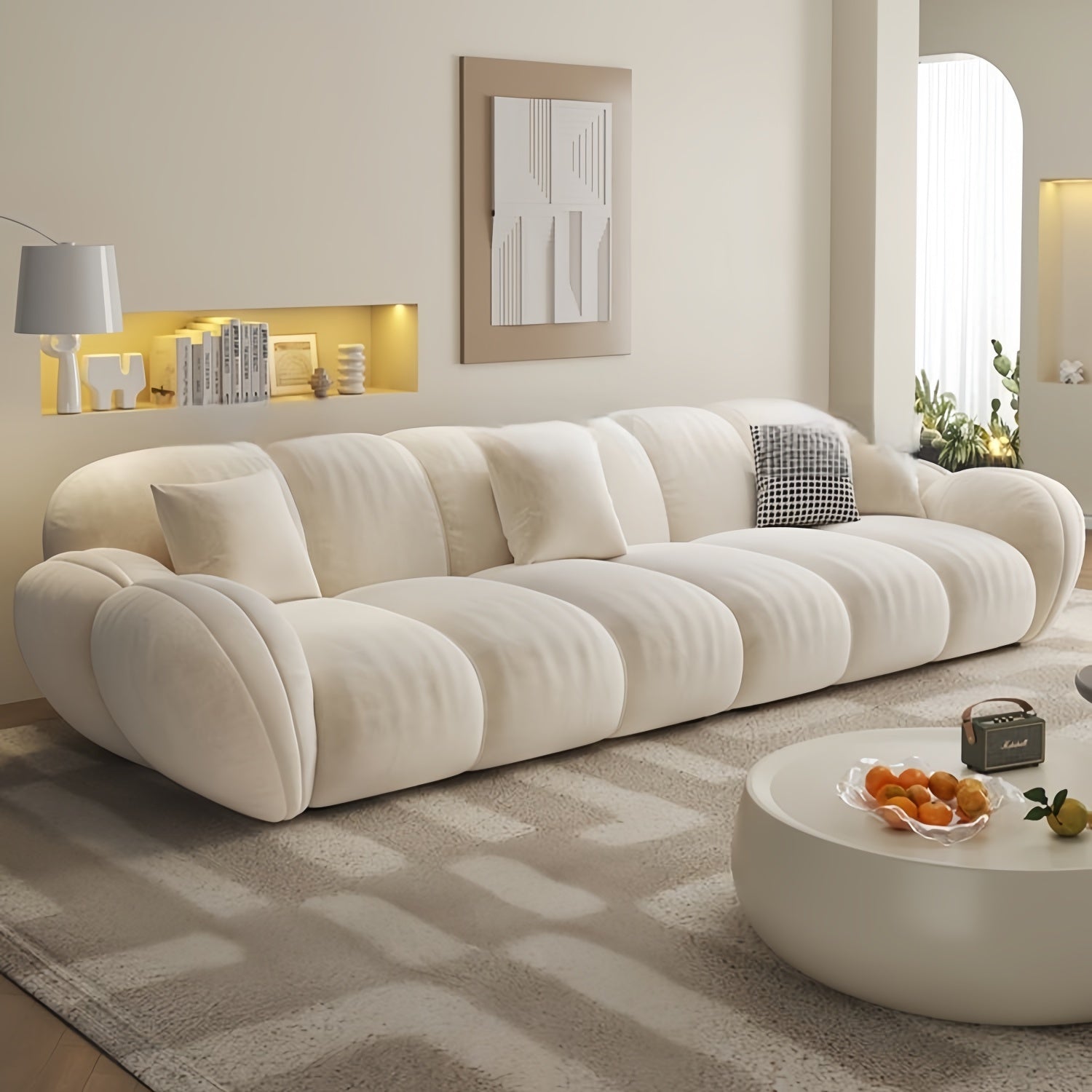 Bellagio Lounge Cloud Extended L-Shape Sofa for Living Room
