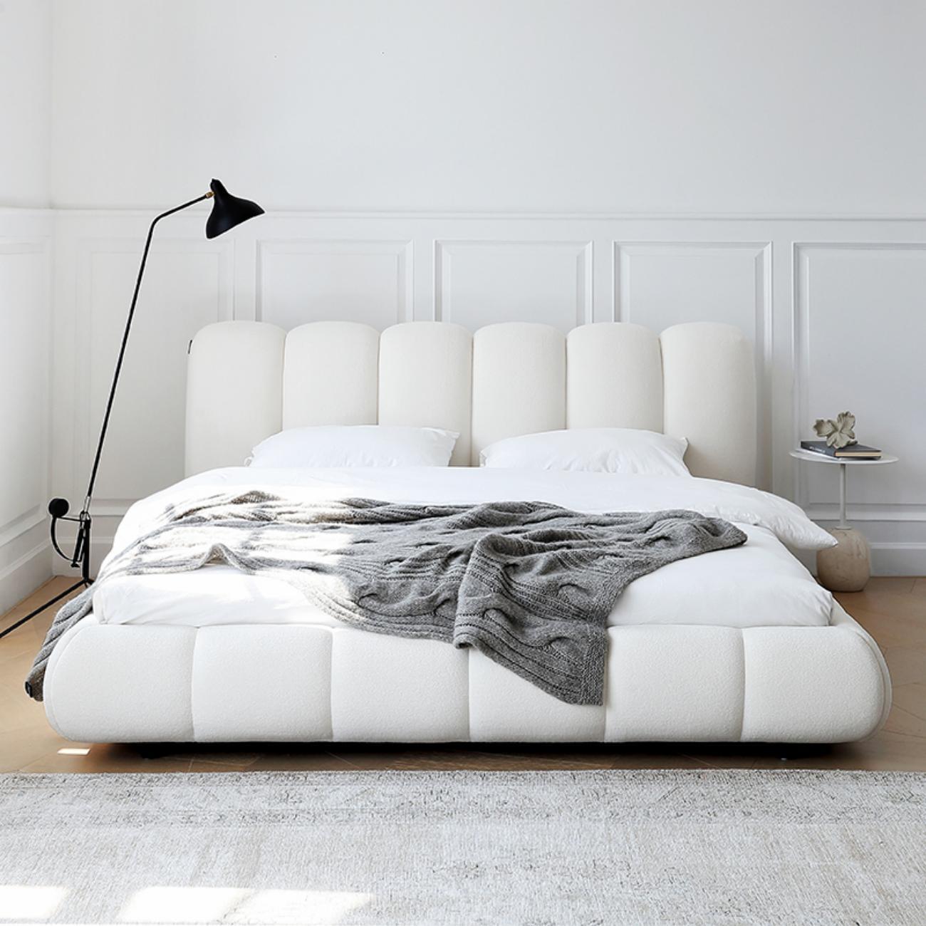 Sherpa Storage Bed Cloud Cylinder Headboard