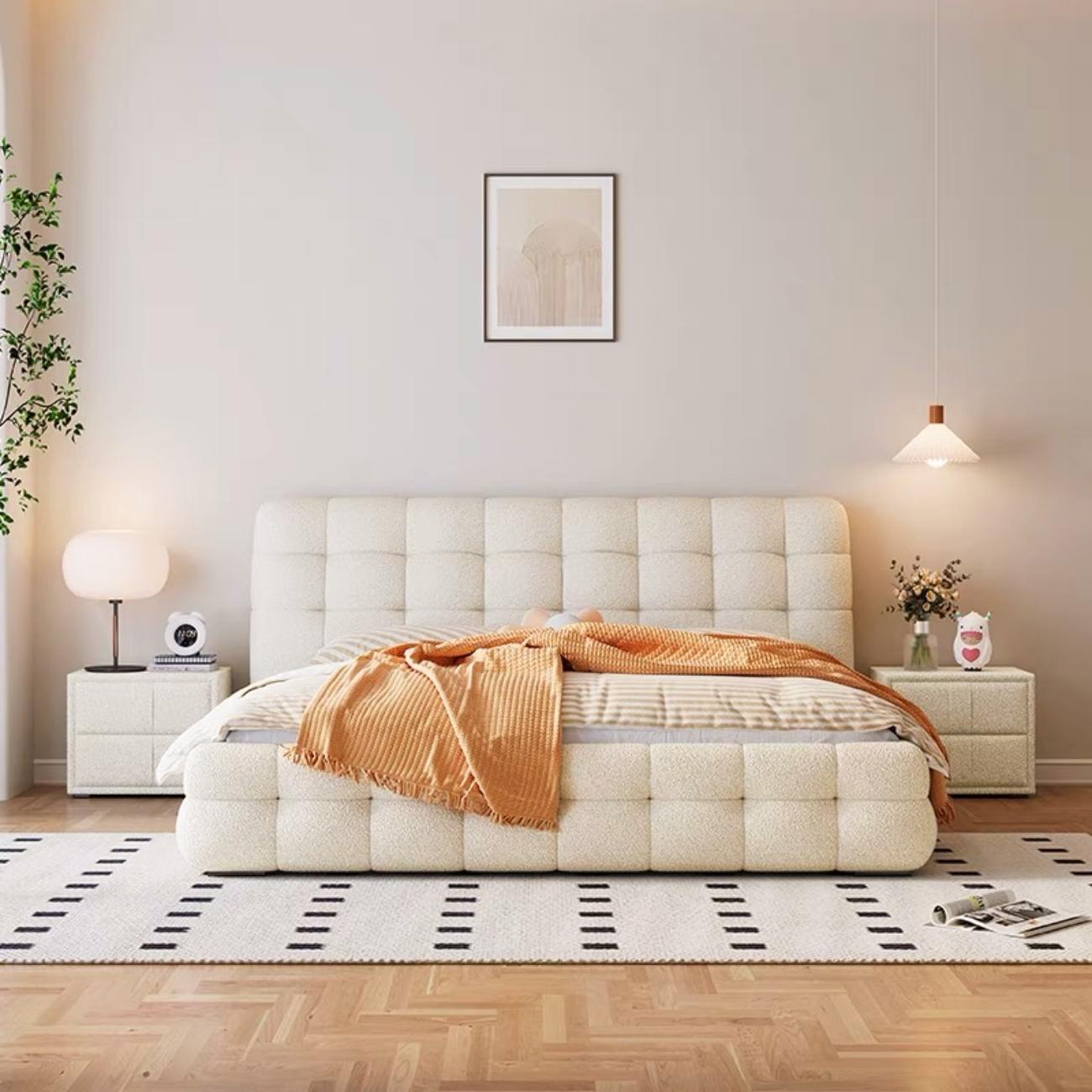 Marshmallow Sherpa Storage  Cloud Design Bed