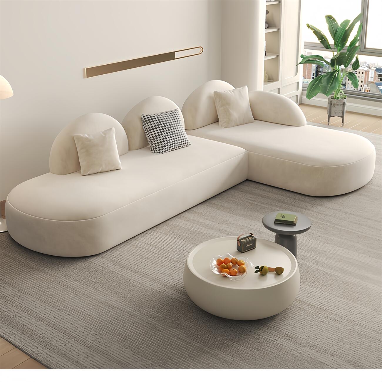 Lunaro Cloud Armless L Shape Sofa