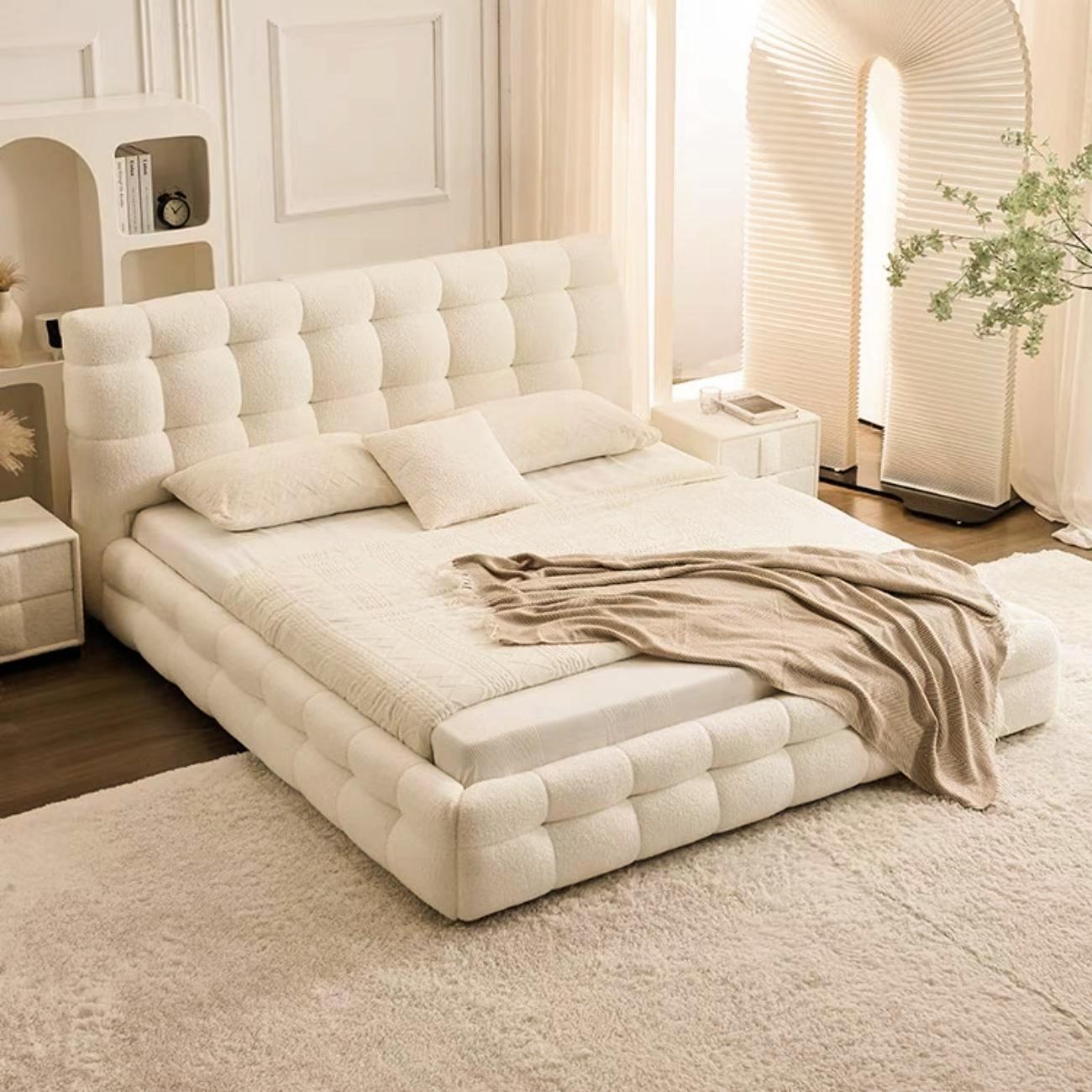Marshmallow Sherpa Storage  Cloud Design Bed