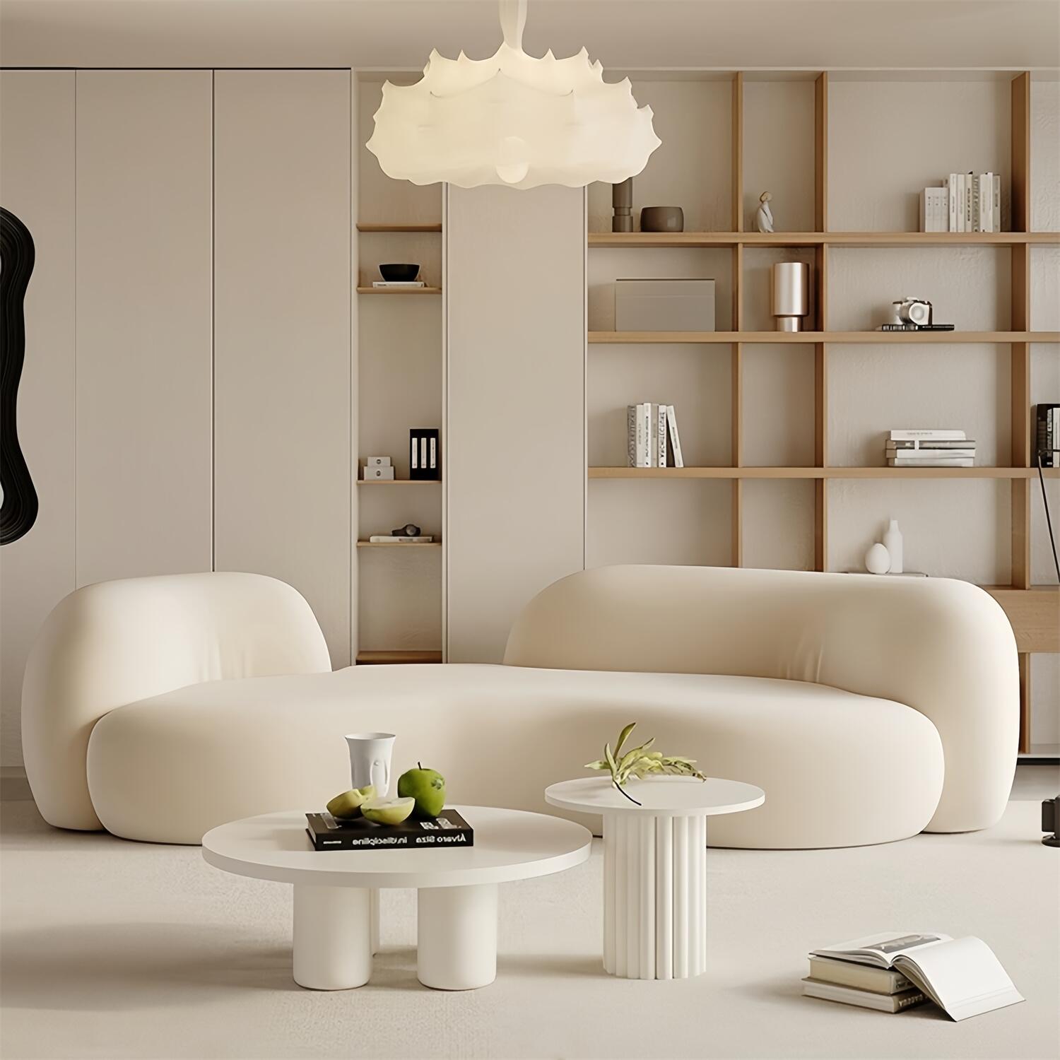 Fleece Curved Sofa - 1 to 4 Seaters