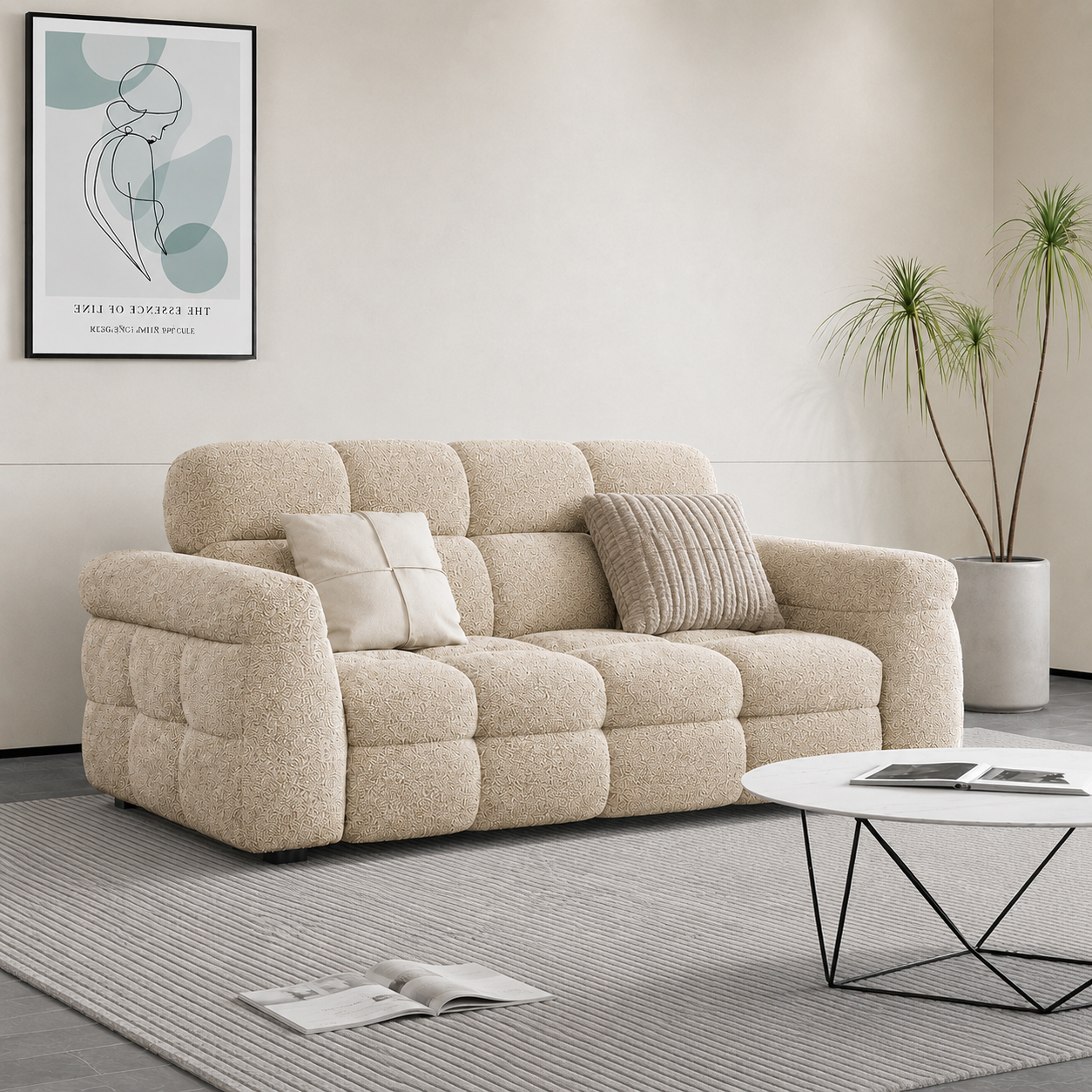 Aspen Cloud Fleece Modular Sofa