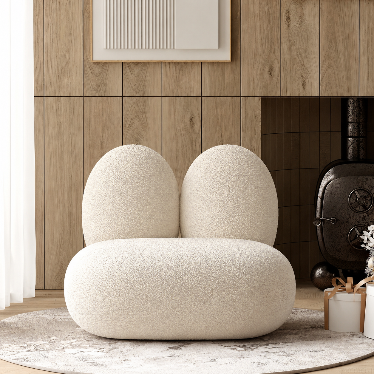 Piuma Bunny Ear Accent Chair