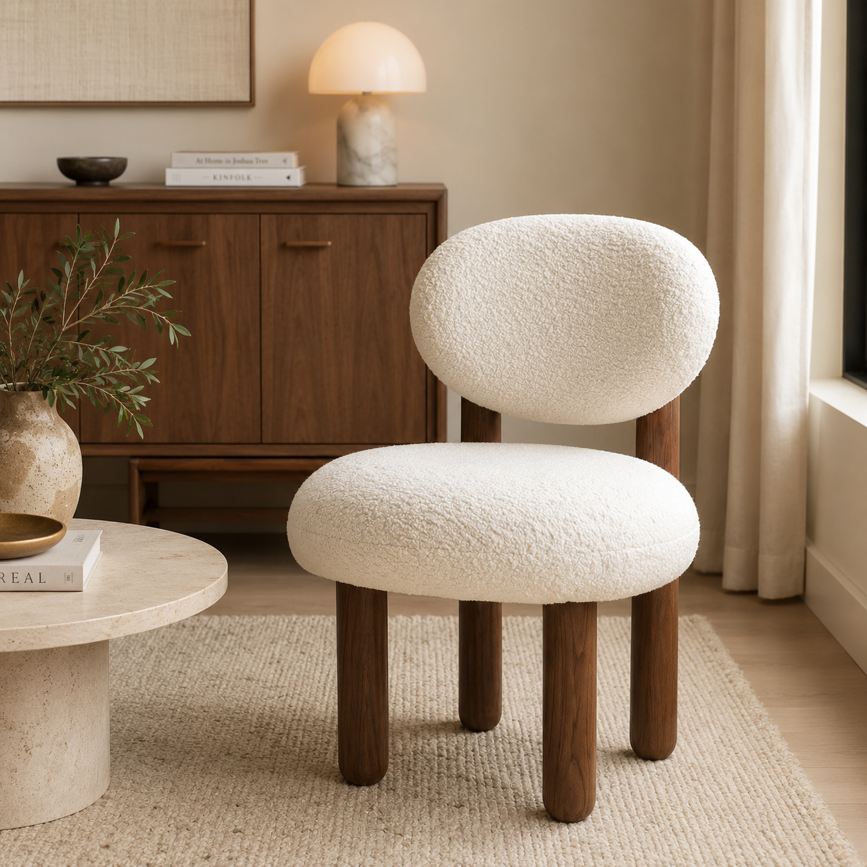 Poltrona Cloud Sherpa Accent Chair