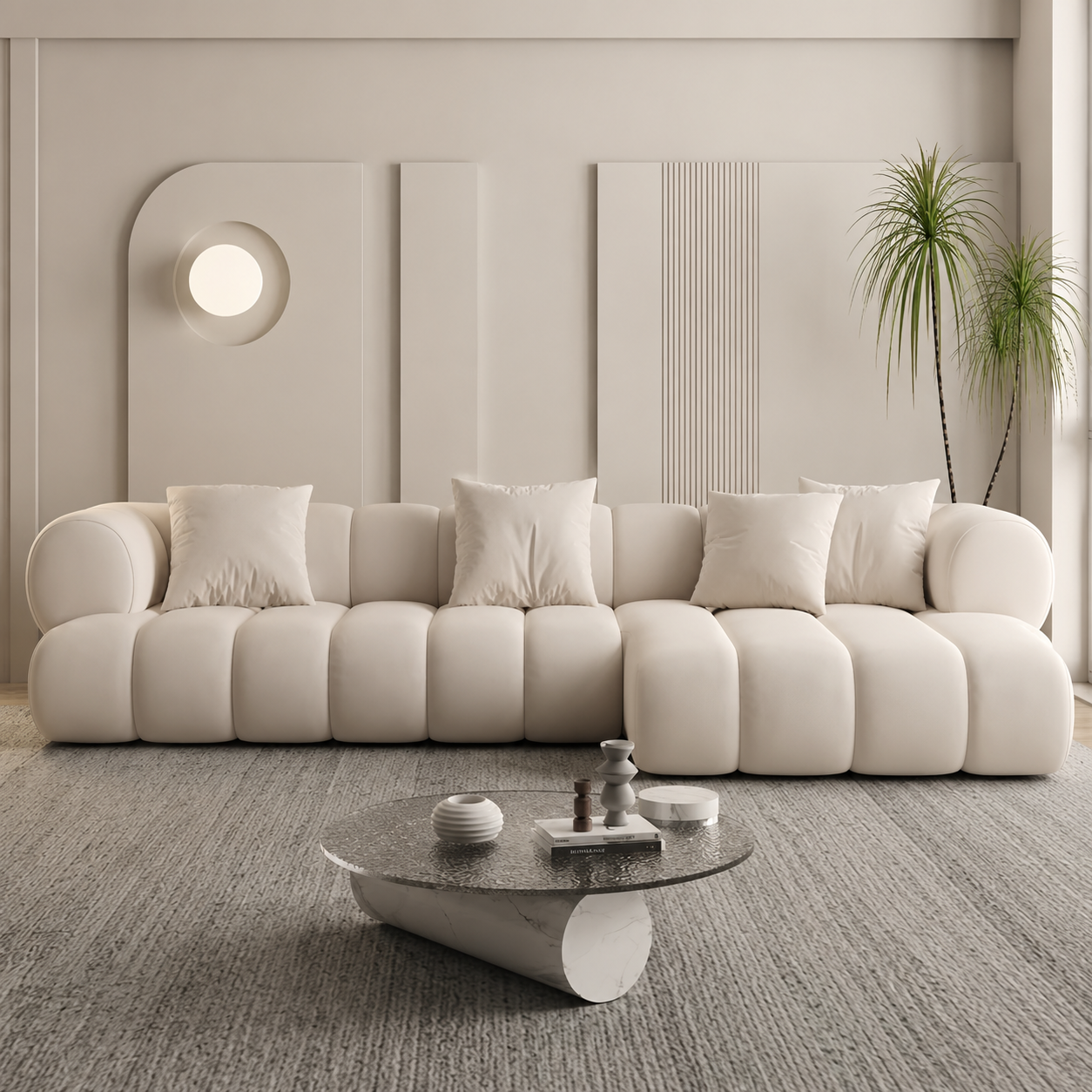 Morbido Large Corner L-Shape Sectional Sofa