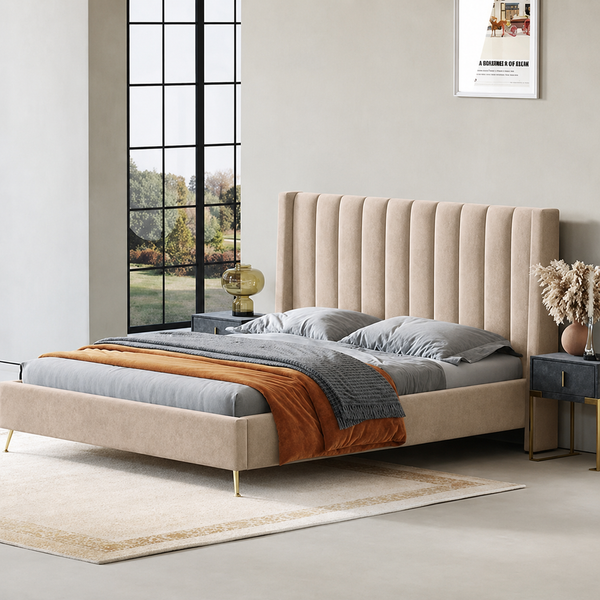 Bellissimo Upholstered Bed For Bedroom | Custom Made Direct From Manufacturer