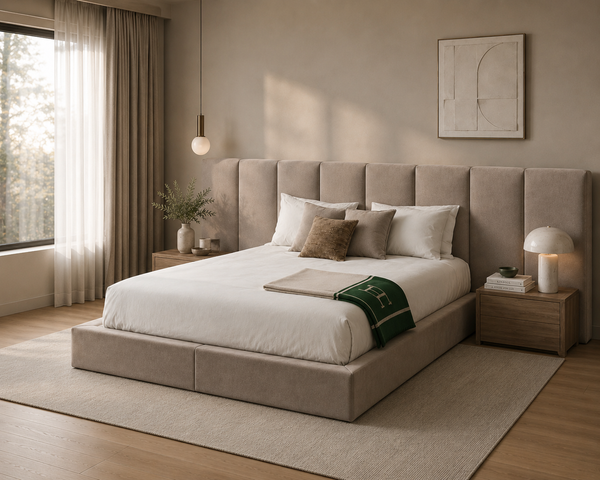 Cozy Upholstered Bed For Bedroom | Custom Made Direct From Manufacturer