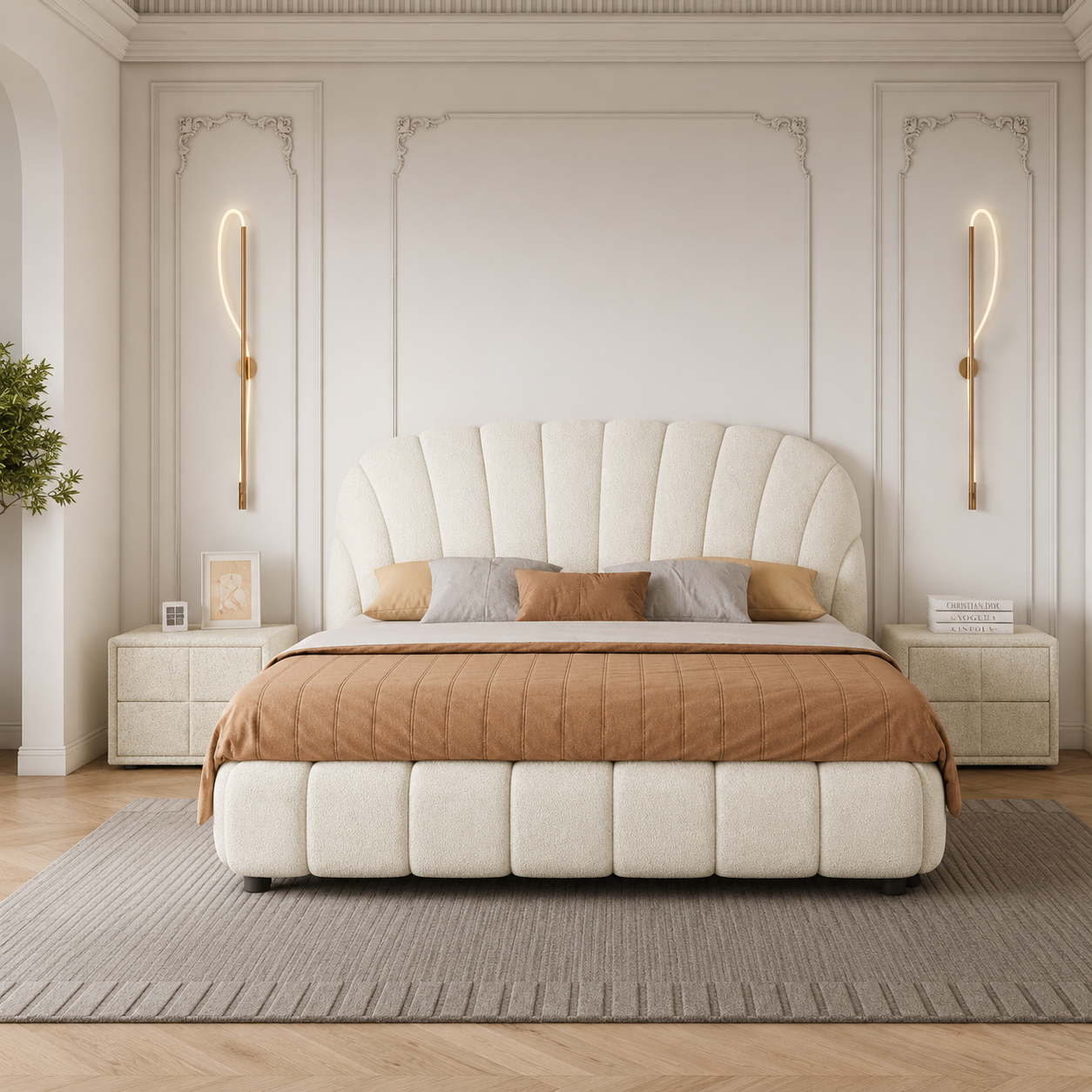 Roald Imperiale Fleece Upholstered Bed