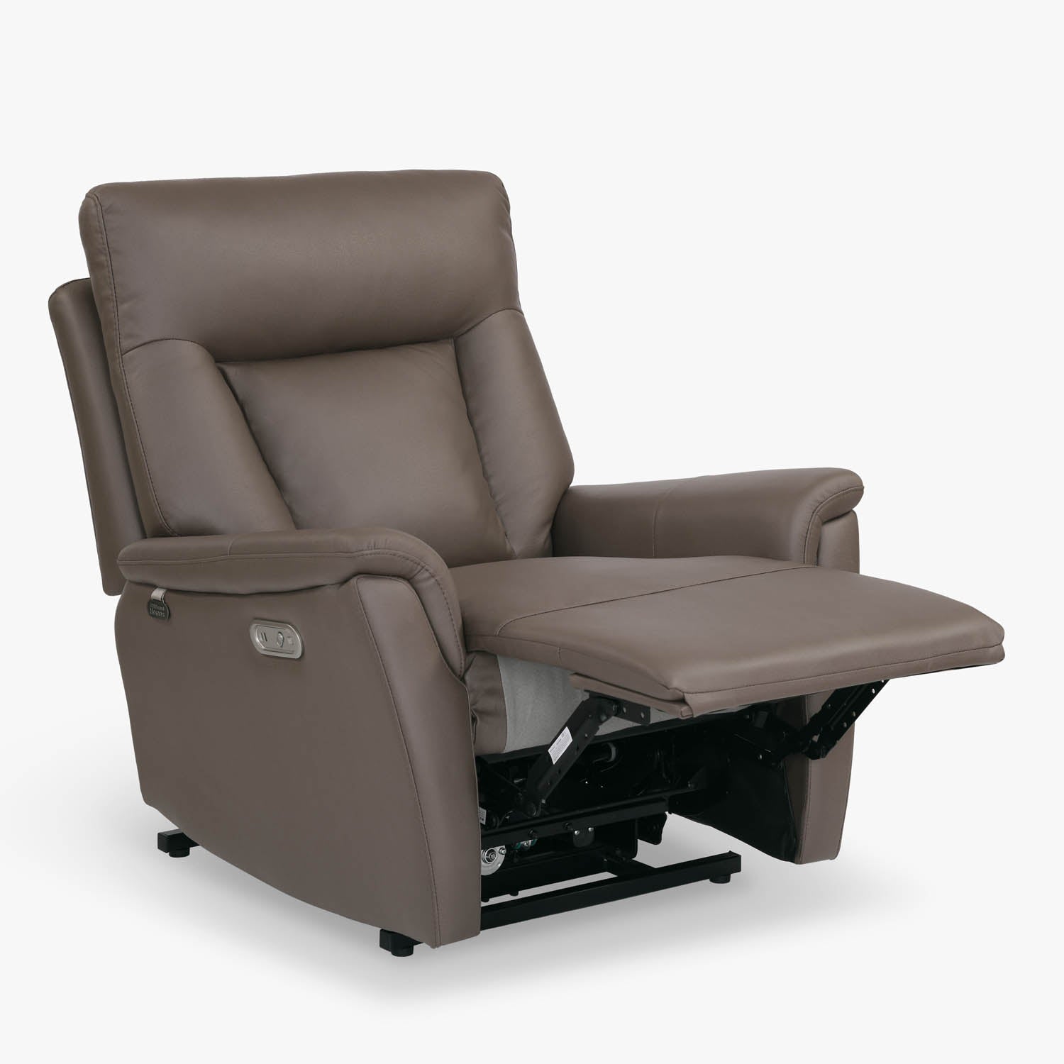 Credal 1 Seater Electric Rocker Recliner Sofa- Brown Alt View 4