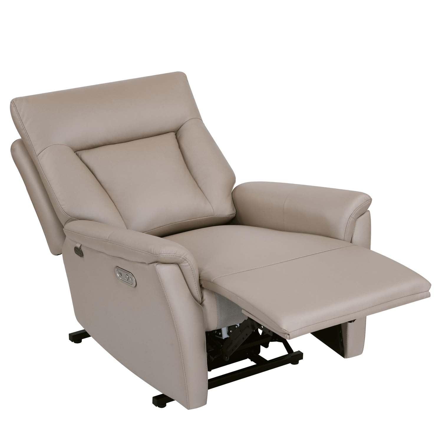 Credal 1 Seater Electric Rocker Recliner Sofa- Mocha Alt View 6