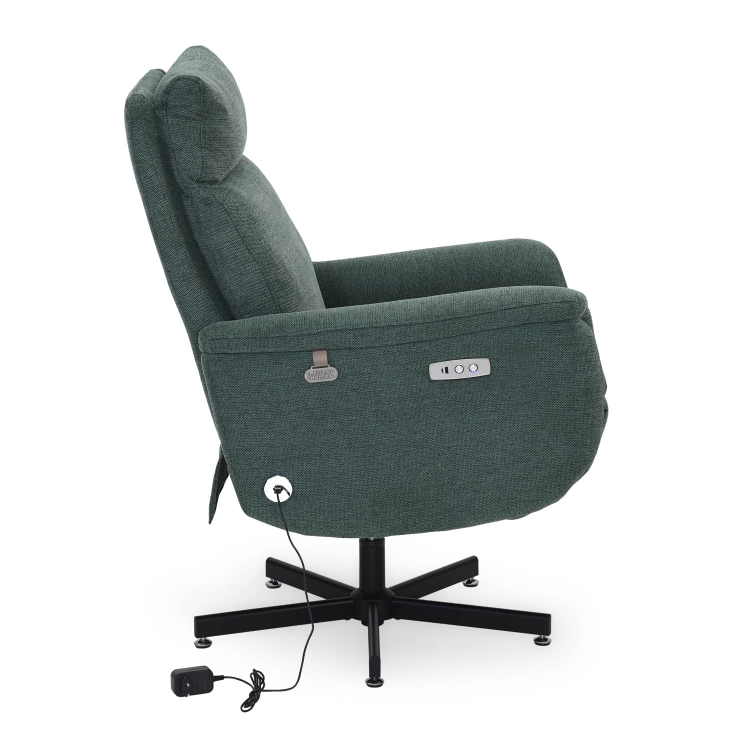 Regno 1 Seater 360-Degree Swivel Electric Recliner - Green Alt View 8