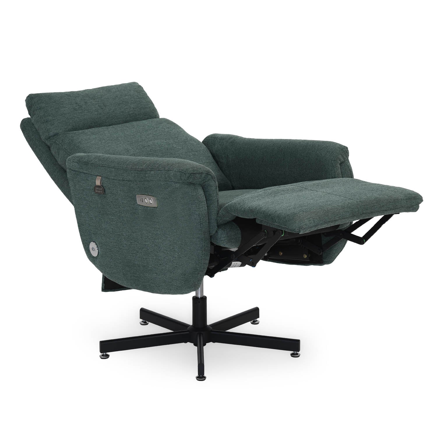 Regno 1 Seater 360-Degree Swivel Electric Recliner - Green Alt View 5