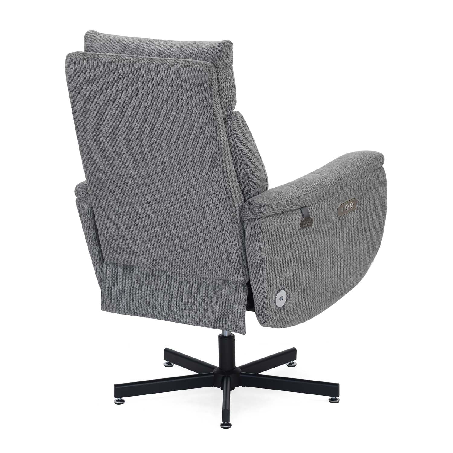 Regno 1 Seater 360-Degree Swivel Electric Recliner - Grey Alt View 11