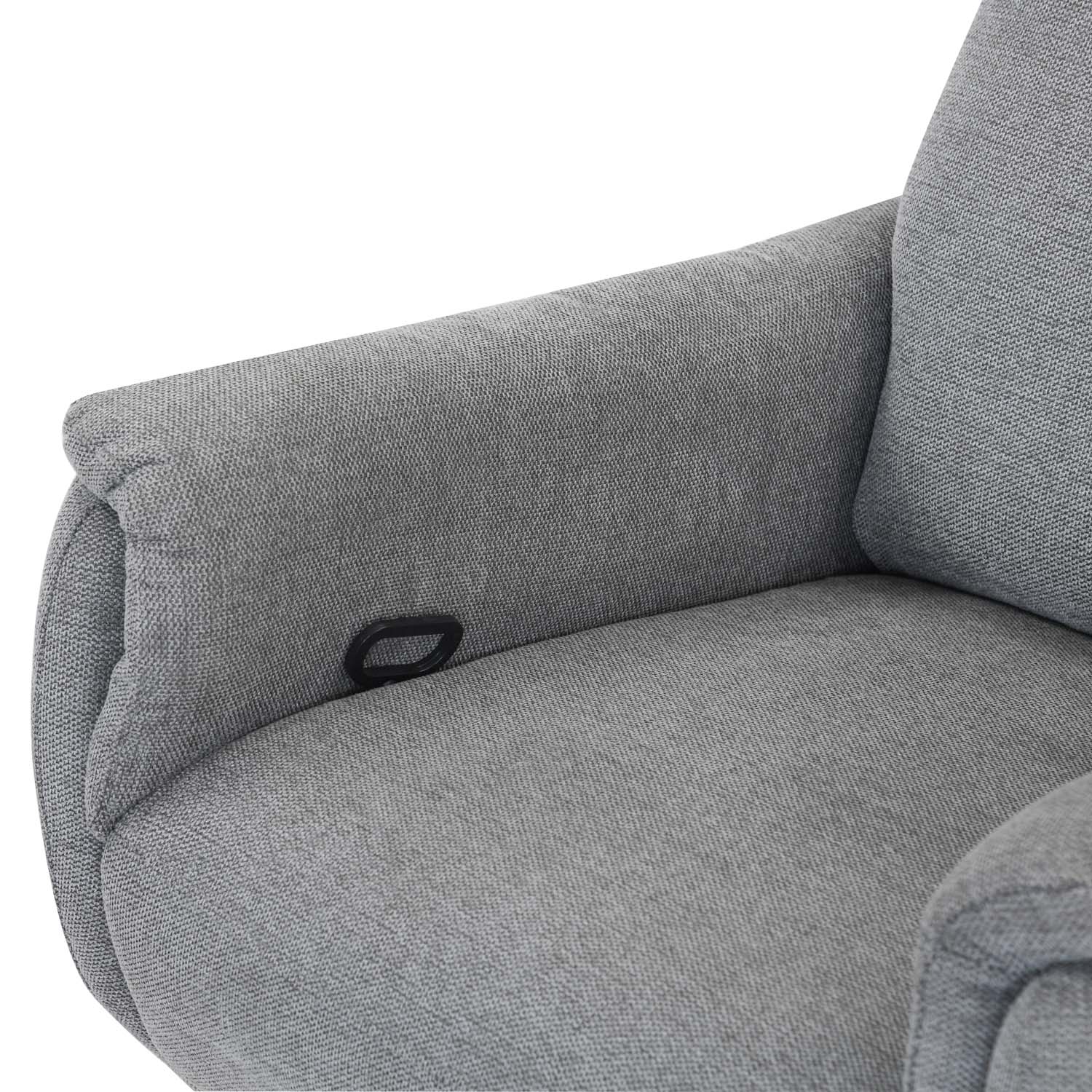 Regno 1 Seater 360-Degree Swivel Electric Recliner - Grey Alt View 7