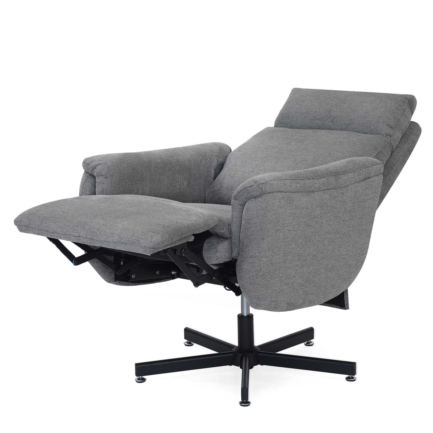 Regno 1 Seater 360-Degree Swivel Electric Recliner - Grey Alt View 13