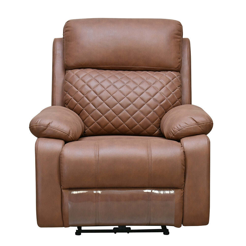 Nashville 1 Seater Electric Sofa Recliner- Brown Alt View 4