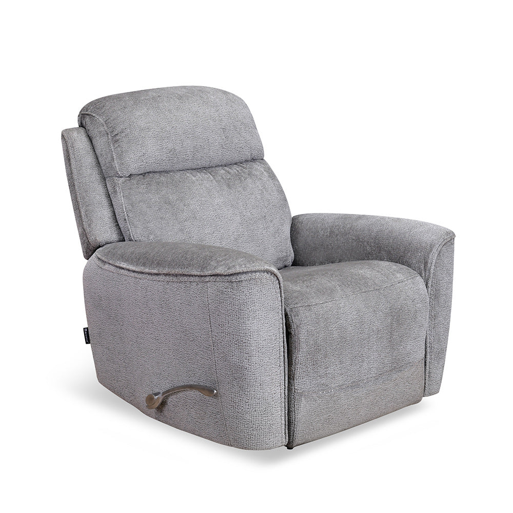 Favian 1 Seater Rocker Recliner Sofa- Grey Alt View 5