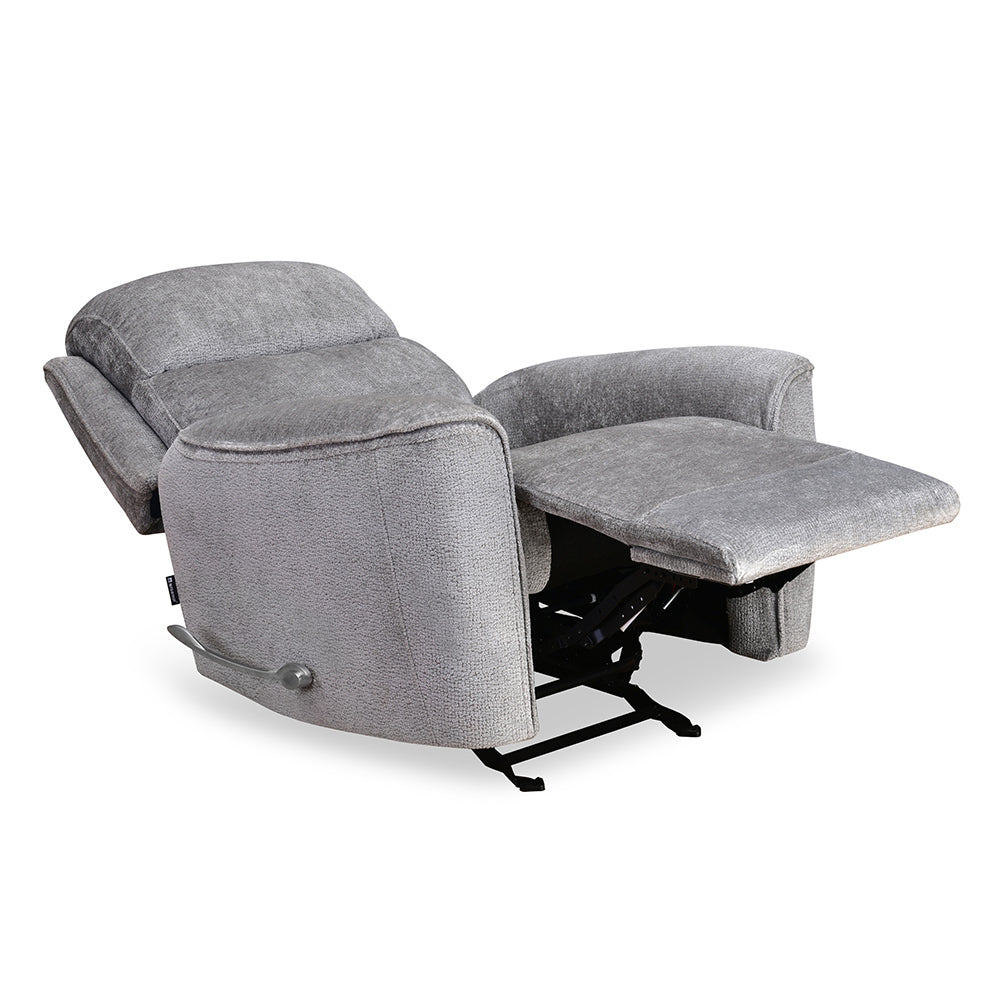 Favian 1 Seater Rocker Recliner Sofa- Grey Alt View 3