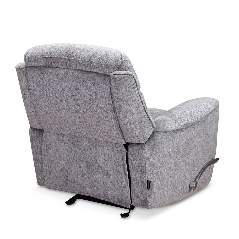 Favian 1 Seater Rocker Recliner Sofa- Grey Alt View 11