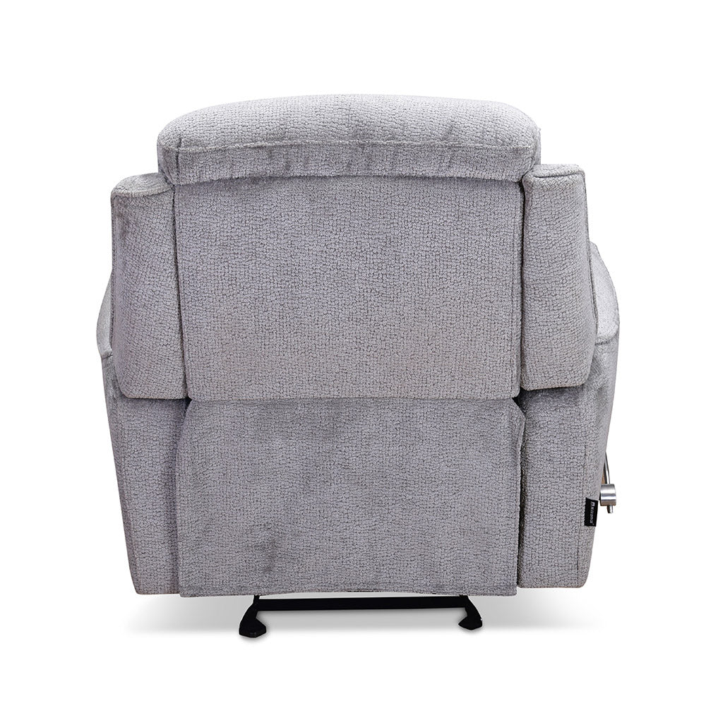 Favian 1 Seater Rocker Recliner Sofa- Grey Alt View 12