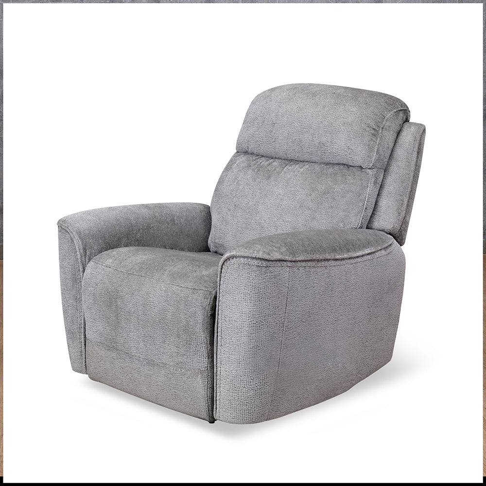 Favian 1 Seater Rocker Recliner Sofa- Grey Alt View 6