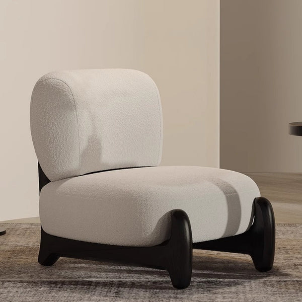 Sherpa Lounge Chair Arc Back 79cm Cream for Bengaluru homes | Somuch Living