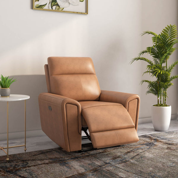Venosa 1 Seater Electric Recliner Sofa- Tan Primary View